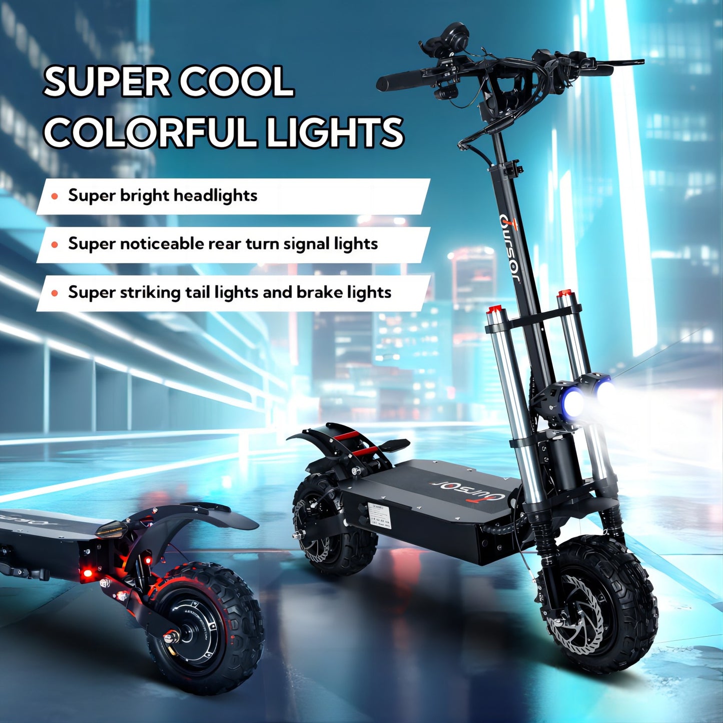 Quickwheel Explorer Folding Electric Scooter – Dual 3000W Motors (6000W Total) 60v 40Ah Samsung Battery, 85km/h Top Speed, 100km Range, High-Performance Adult E-Scooter