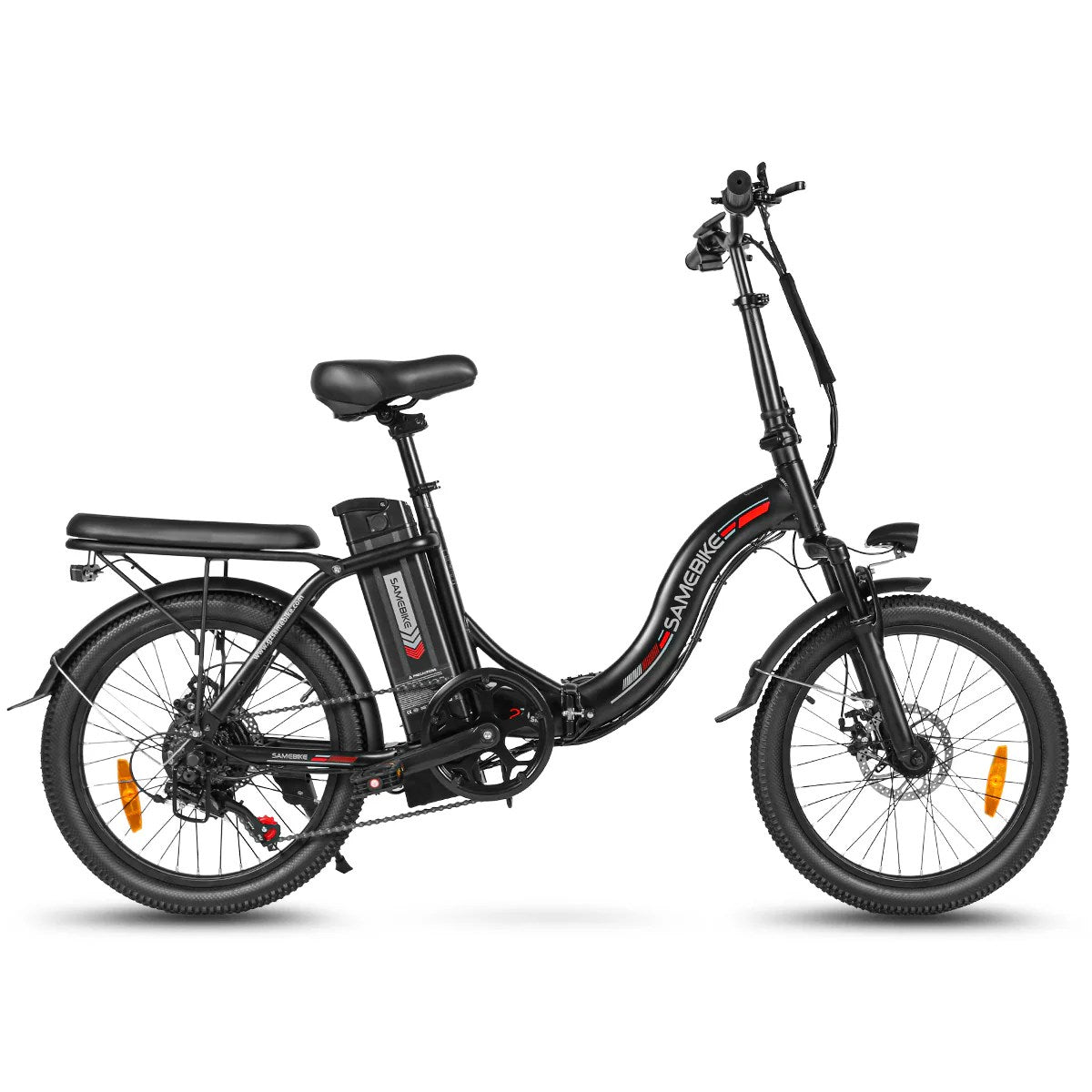SAMEBIKE C05 Pro 20-Inch Fat Tire E-Bike, 36V 13AH, 500W, LED Lights, SHIMANO 7-Speed