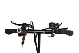Emanba V-X6 2400W Dual Motor 10" Off-Road Electric Scooter 60km/h 48V 21Ah Foldable Commuter with Front+Rear Suspension