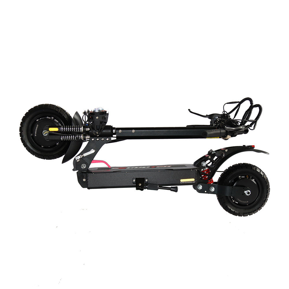 Emanba V-X6 2400W Dual Motor 10" Off-Road Electric Scooter 60km/h 48V 21Ah Foldable Commuter with Front+Rear Suspension