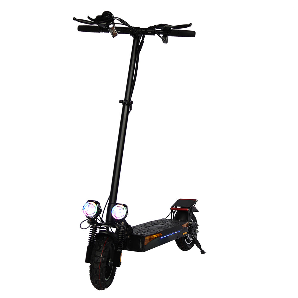 Emanba V-L12 MAX 800W 10" Off-Road Electric Scooter 45km/h 48V 16Ah Foldable Commuter with Front+Rear Suspension