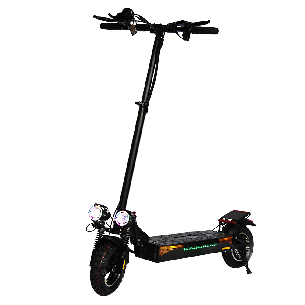 Emanba V-L12 MAX 800W 10" Off-Road Electric Scooter 45km/h 48V 16Ah Foldable Commuter with Front+Rear Suspension