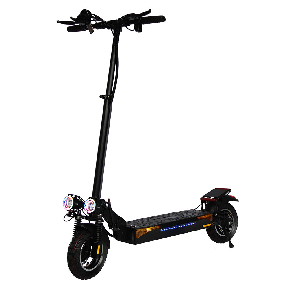 Emanba V-L12 MAX 800W 10" Off-Road Electric Scooter 45km/h 48V 16Ah Foldable Commuter with Front+Rear Suspension
