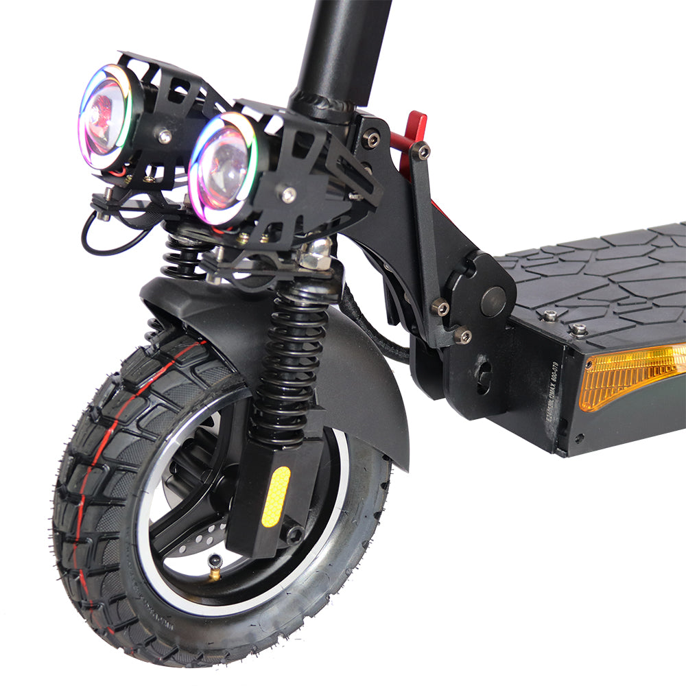 Emanba V-L12 MAX 800W 10" Off-Road Electric Scooter 45km/h 48V 16Ah Foldable Commuter with Front+Rear Suspension