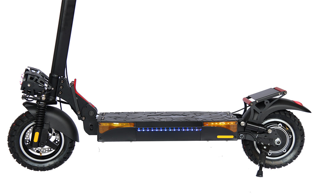 Emanba V-L12 MAX 800W 10" Off-Road Electric Scooter 45km/h 48V 16Ah Foldable Commuter with Front+Rear Suspension