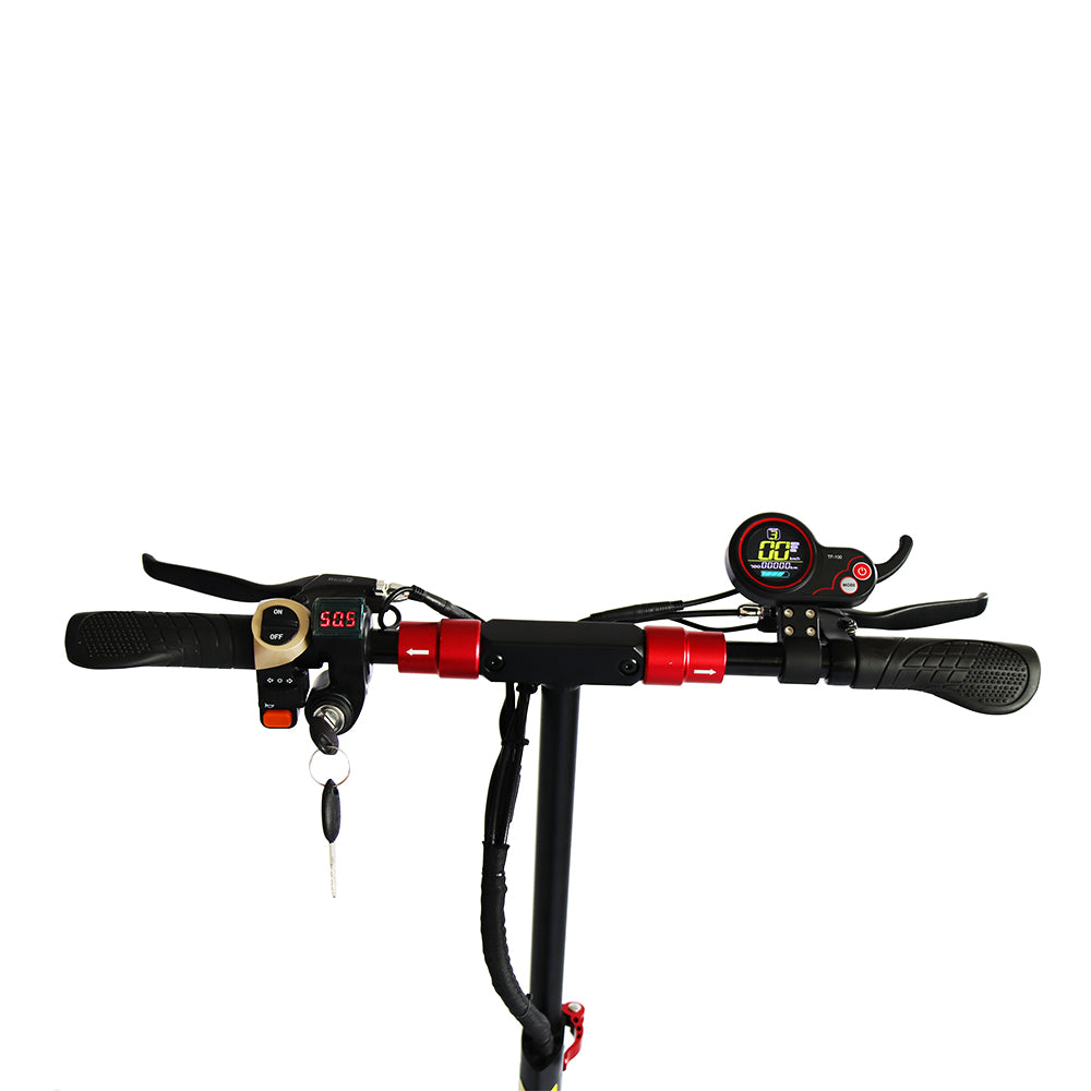 Emanba V-L10 800W 10" Off-Road Electric Scooter 45km/h 48V 13Ah Foldable Commuter with Front & Rear Suspension