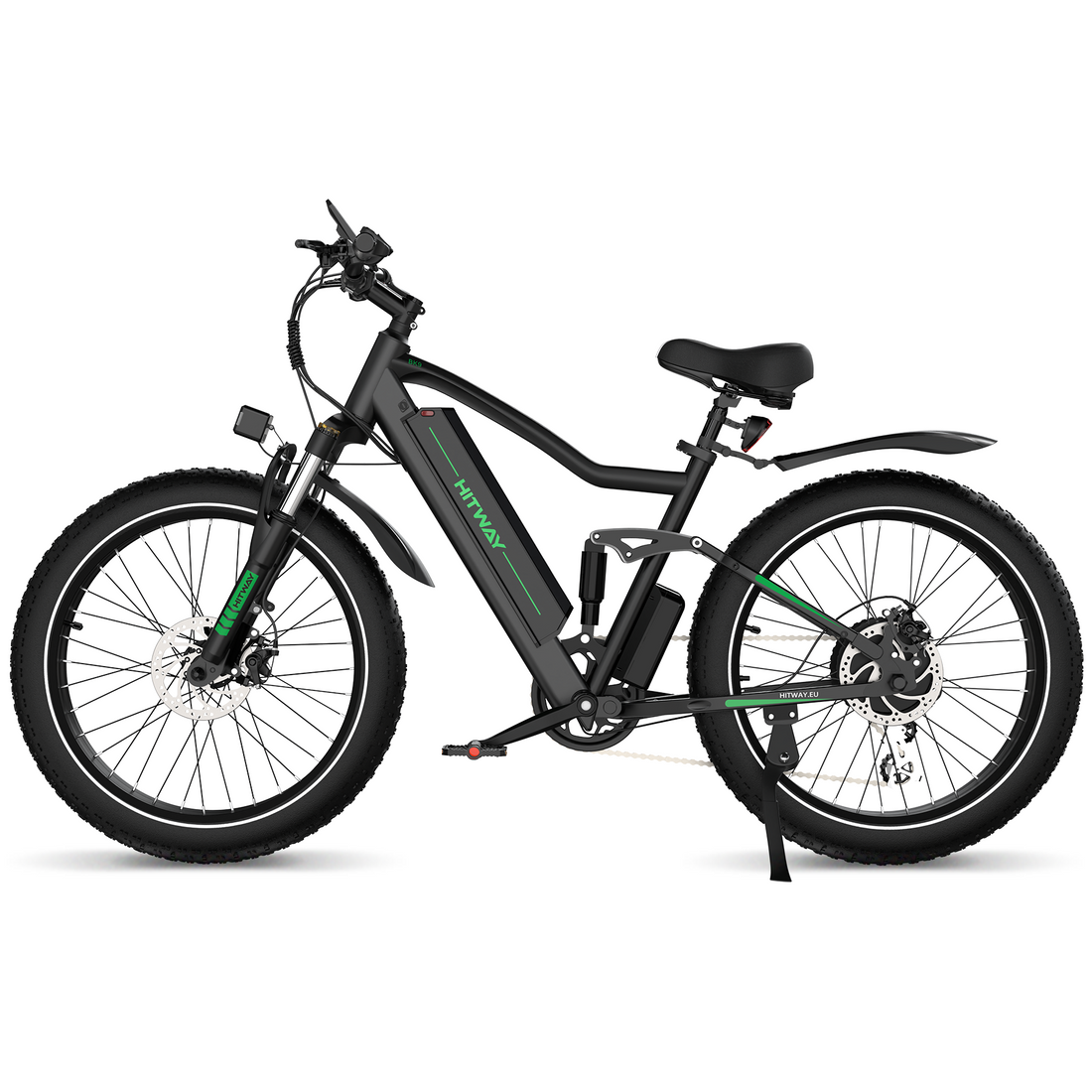 Hitway BK9 2025 Version 250W 26" Fat Tire Electric Mountain Bike 48V 15Ah Battery Off-Road Trail Ready