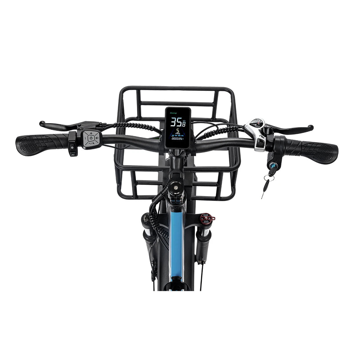 Ridstar MN26 1500W 26" Unfoldable Fat Tire Electric Mountain Bike 48V 20Ah Battery 36MPH
