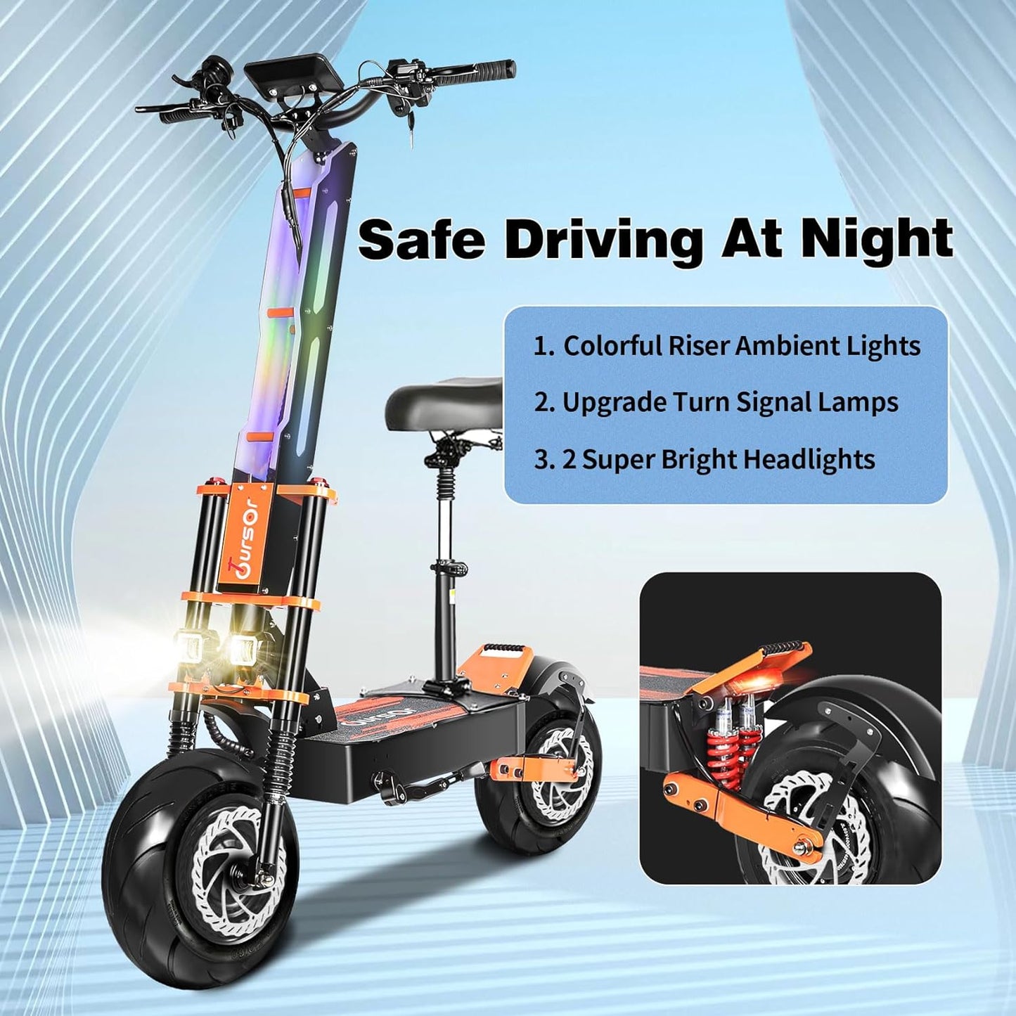 Toursor X8 8000W Dual Motor Electric Scooter | 60V 38.8Ah Battery | 90KM/H Speed | 120KM Range | UK Shipping Available