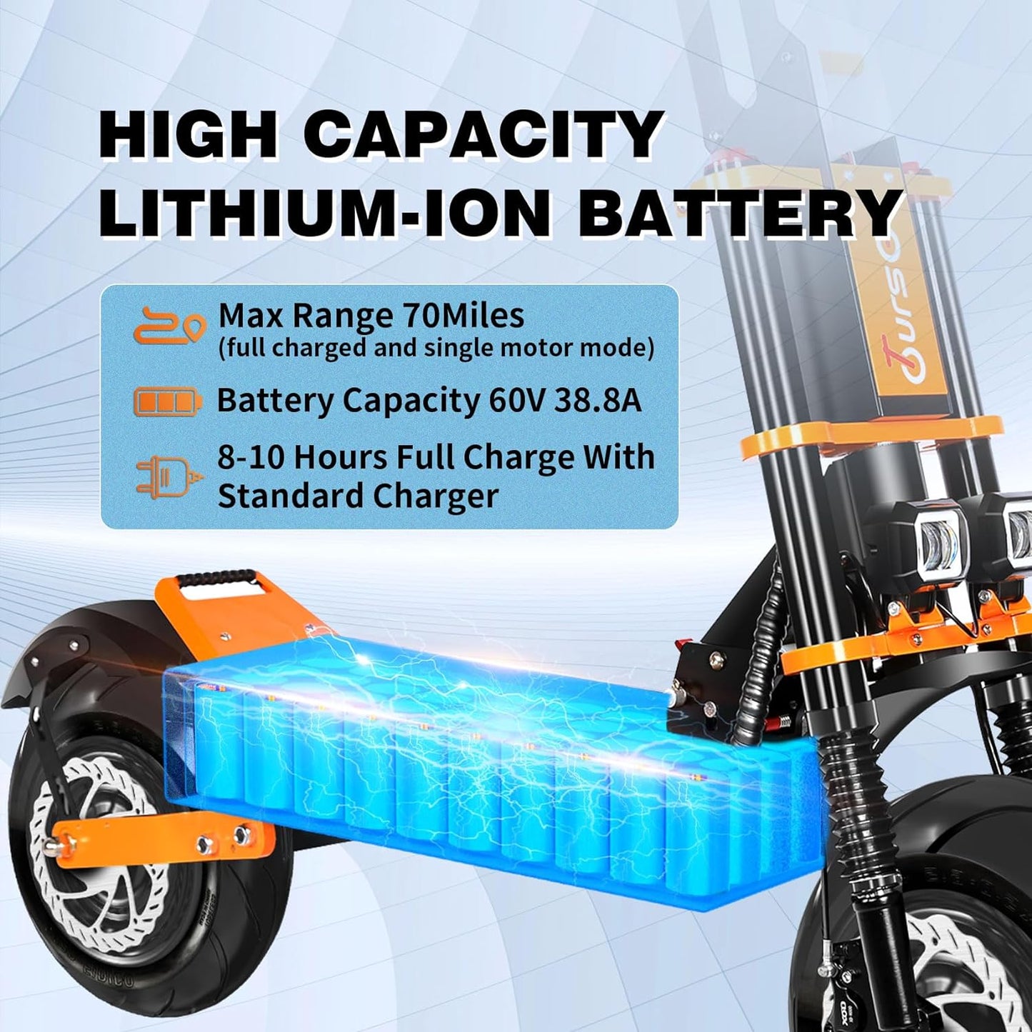 Toursor X8 8000W Dual Motor Electric Scooter | 60V 38.8Ah Battery | 90KM/H Speed | 120KM Range | UK Shipping Available