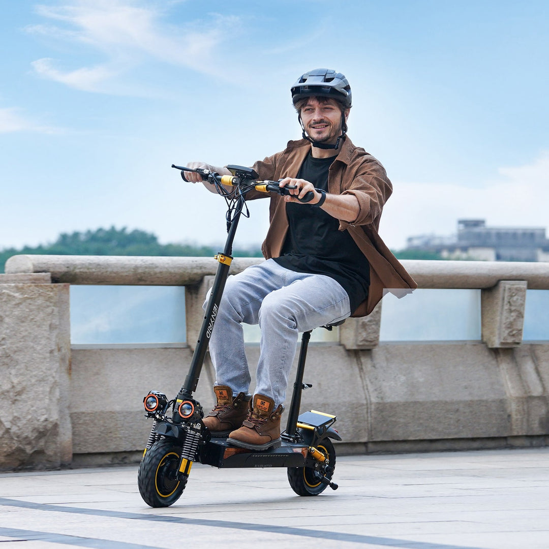 iENYRID ES6 2000W Dual Motor Electric Scooter, 48V 20.8Ah Battery, Off-Road Pneumatic Tires, Top Speed 34Mph, Range 34Miles