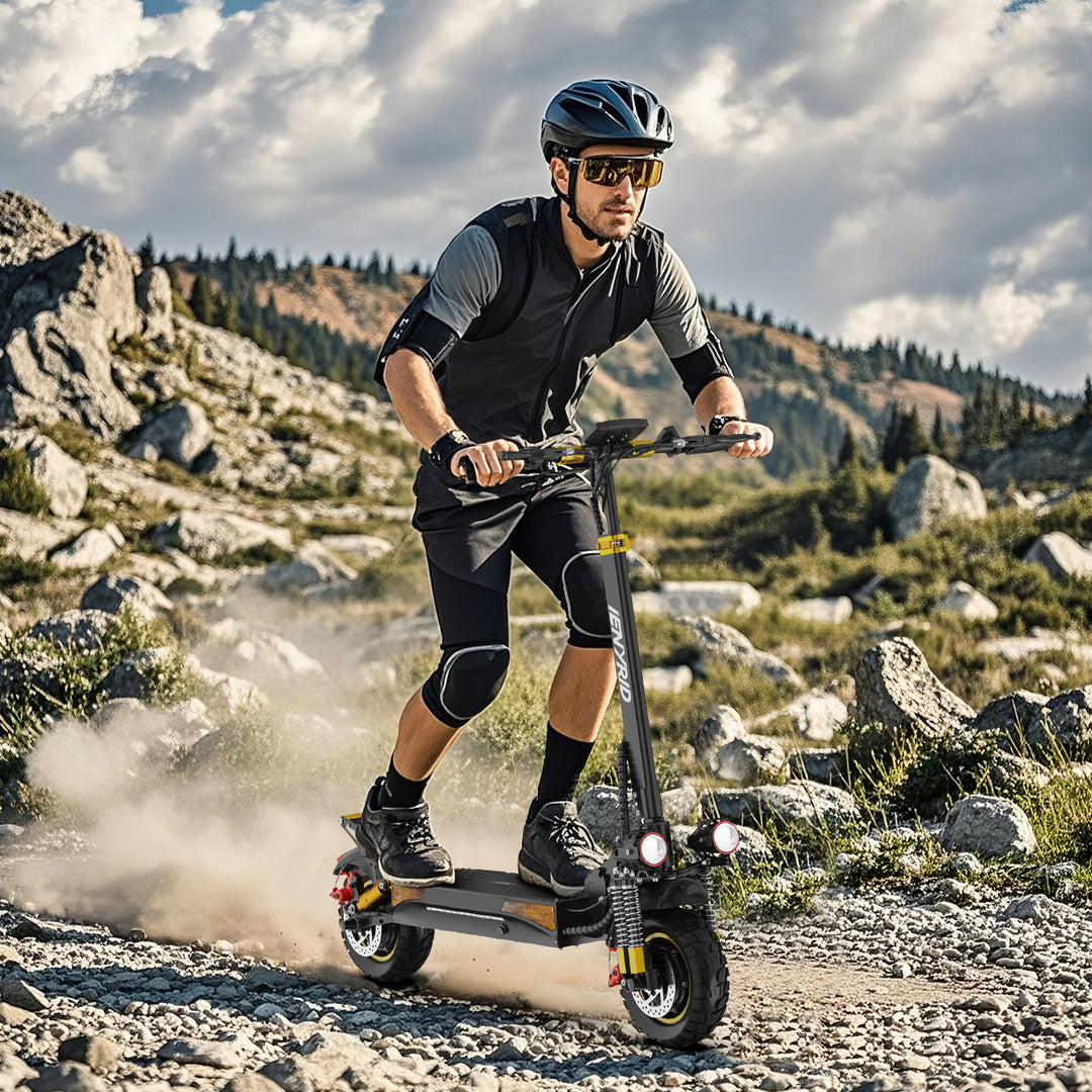 iENYRID ES6 2000W Dual Motor Electric Scooter, 48V 20.8Ah Battery, Off-Road Pneumatic Tires, Top Speed 34Mph, Range 34Miles