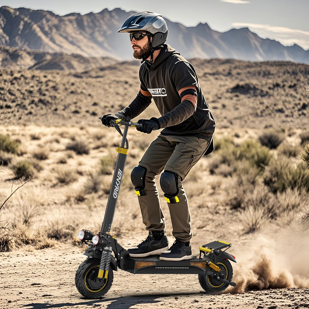 iENYRID ES6 2000W Dual Motor Electric Scooter, 48V 20.8Ah Battery, Off-Road Pneumatic Tires, Top Speed 34Mph, Range 34Miles