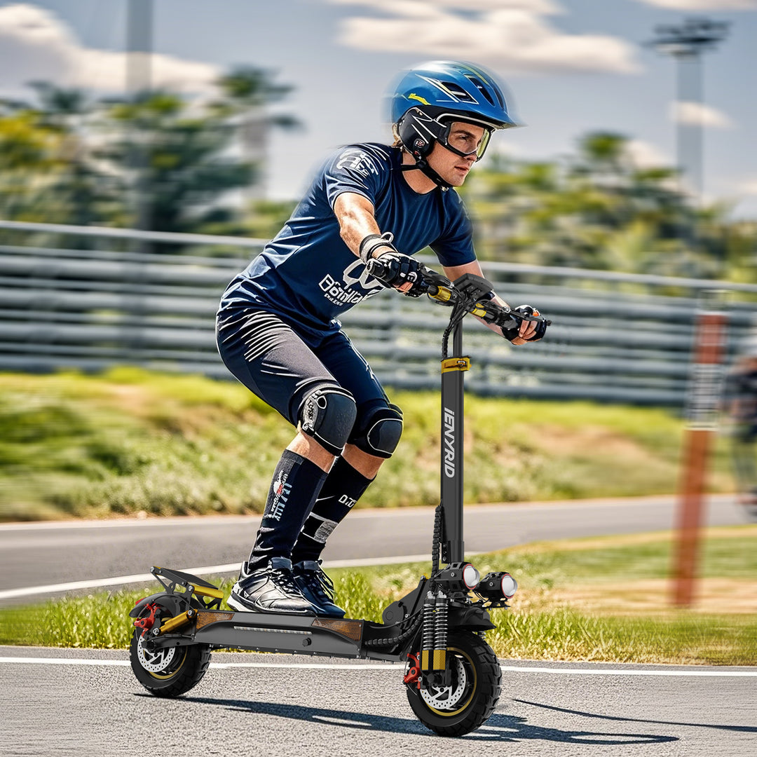 iENYRID ES6 2000W Dual Motor Electric Scooter, 48V 20.8Ah Battery, Off-Road Pneumatic Tires, Top Speed 34Mph, Range 34Miles