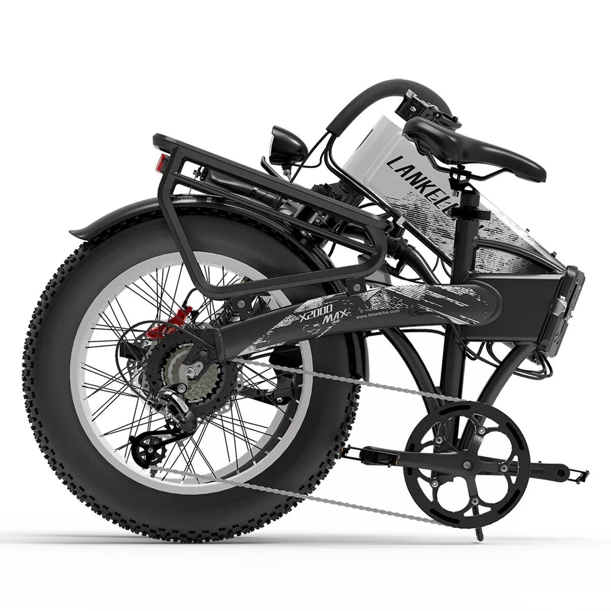 LANKELEISI X2000 MAX 20" Foldable Electric Bike 1000W*2 Dual Motor 2000W 48V 20Ah Battery