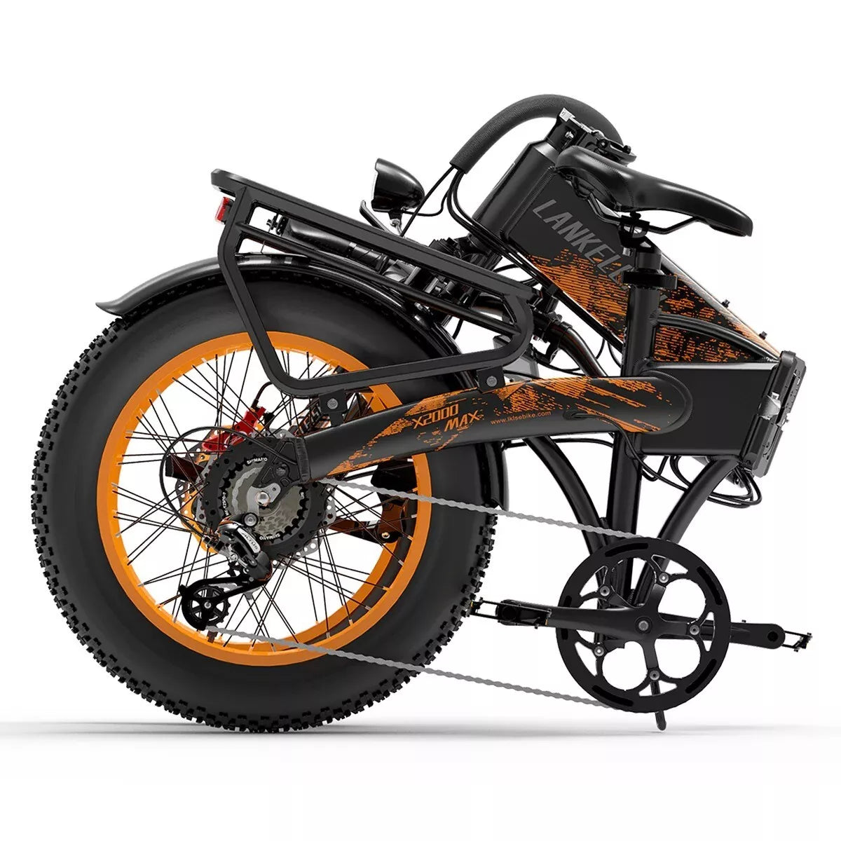 LANKELEISI X2000 MAX 20" Foldable Electric Bike 1000W*2 Dual Motor 2000W 48V 20Ah Battery