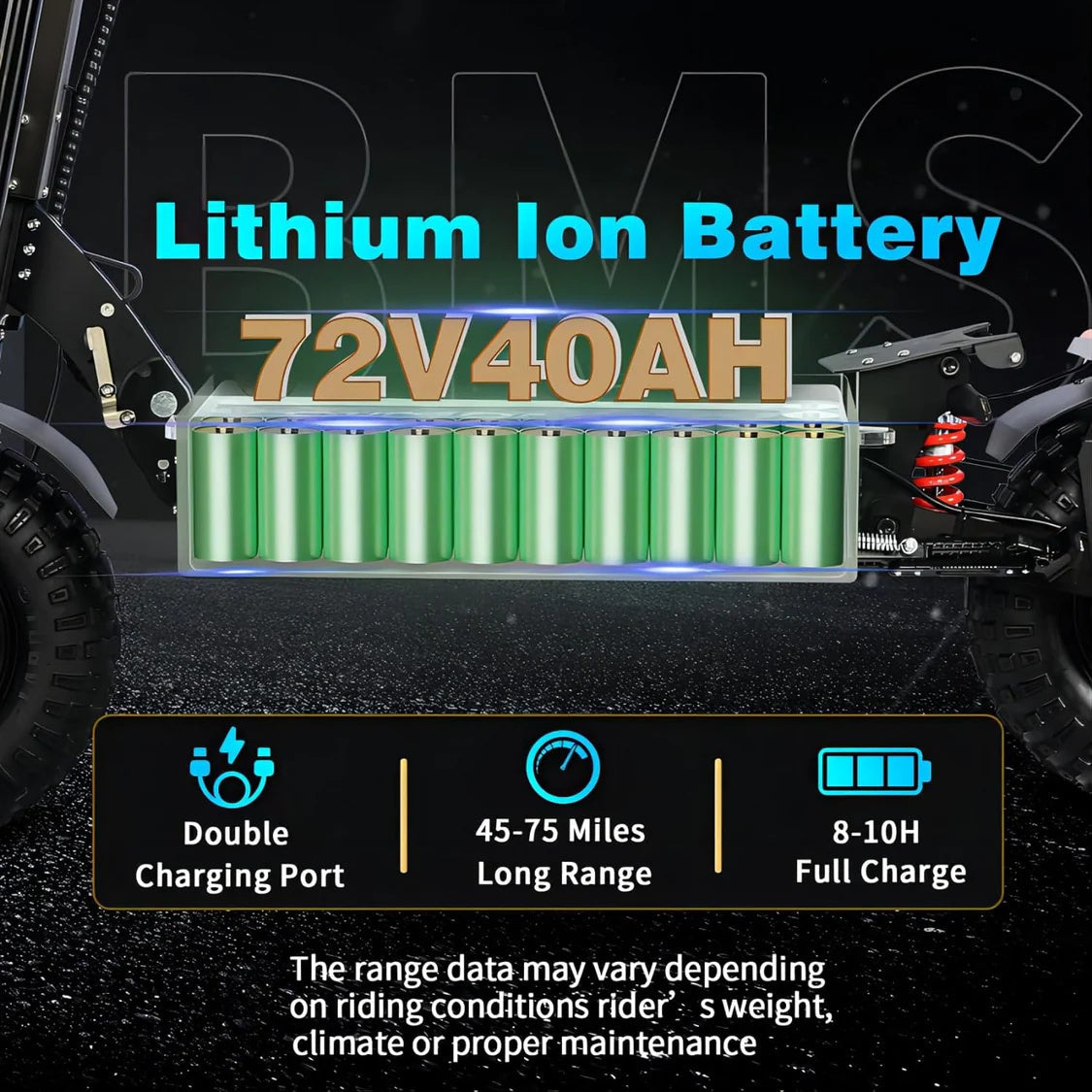 Toursor X14 72V 14" Folding Electric Scooter | 5000W*2 Dual Motors | 72V 40Ah Battery | Seat Included | UK Shipping