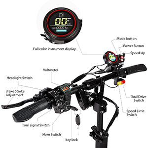 Quickwheel Explorer Folding Electric Scooter – Dual 3000W Motors (6000W Total) 60v 40Ah Samsung Battery, 85km/h Top Speed, 100km Range, High-Performance Adult E-Scooter