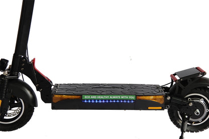 Emanba V-L12 800W 10" Off-Road Electric Scooter 45km/h 48V 13Ah Foldable Commuter with Front+Rear Suspension