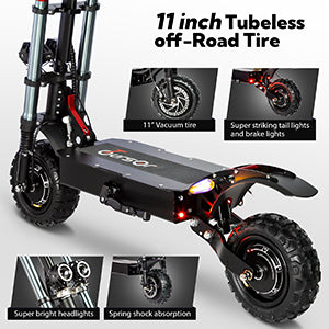 Quickwheel Explorer Folding Electric Scooter – Dual 3000W Motors (6000W Total) 60v 40Ah Samsung Battery, 85km/h Top Speed, 100km Range, High-Performance Adult E-Scooter