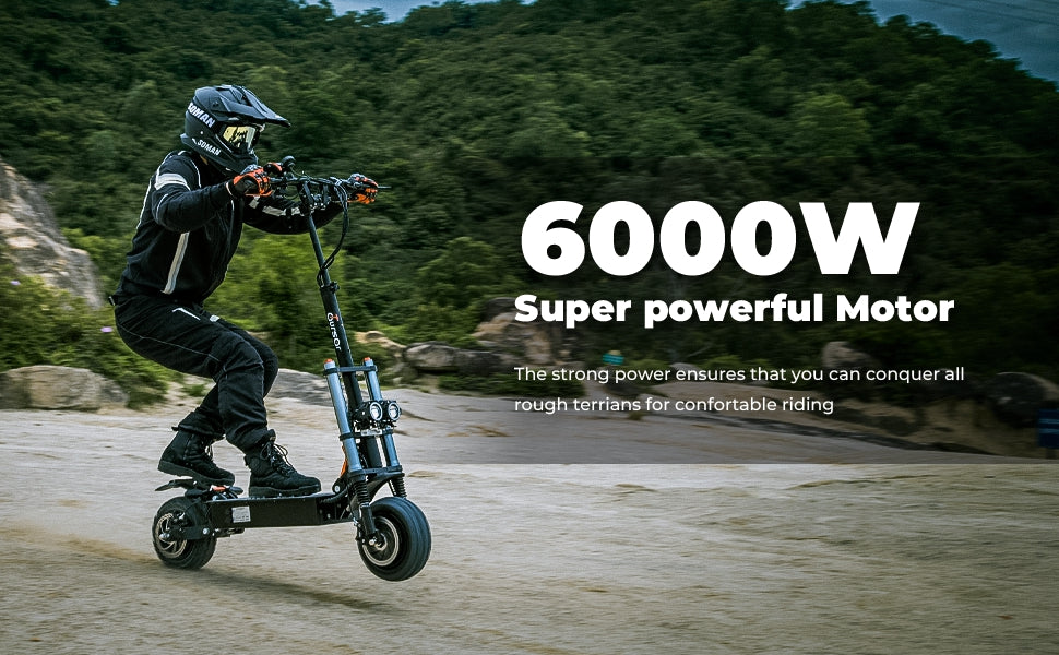 Quickwheel Explorer Folding Electric Scooter – Dual 3000W Motors (6000W Total) 60v 40Ah Samsung Battery, 85km/h Top Speed, 100km Range, High-Performance Adult E-Scooter