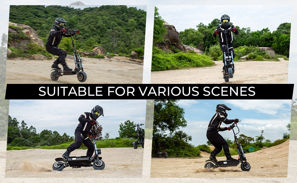 Quickwheel Explorer Folding Electric Scooter – Dual 3000W Motors (6000W Total) 60v 40Ah Samsung Battery, 85km/h Top Speed, 100km Range, High-Performance Adult E-Scooter