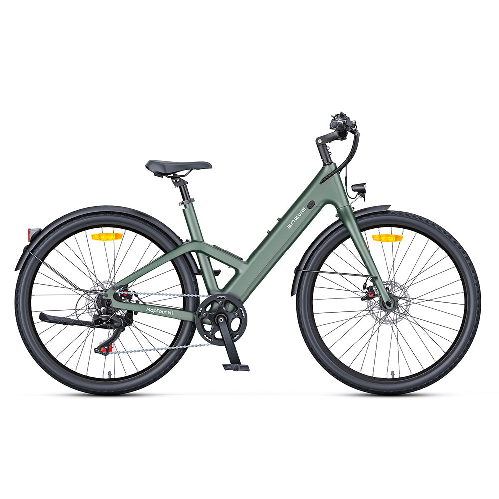 Engwe MapFour N1 Air Step-Through 250W Motor 25km/h 36V 10Ah Samsung Removable Lithium-Ion Battery 700x38C Spoke Tires Carbon Electric Bike