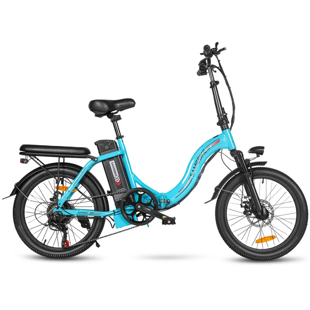 SAMEBIKE C05 Pro 20-Inch Fat Tire E-Bike, 36V 13AH, 500W, LED Lights, SHIMANO 7-Speed
