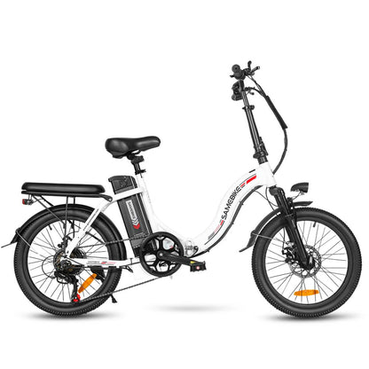 SAMEBIKE C05 Pro 20-Inch Fat Tire E-Bike, 36V 13AH, 500W, LED Lights, SHIMANO 7-Speed