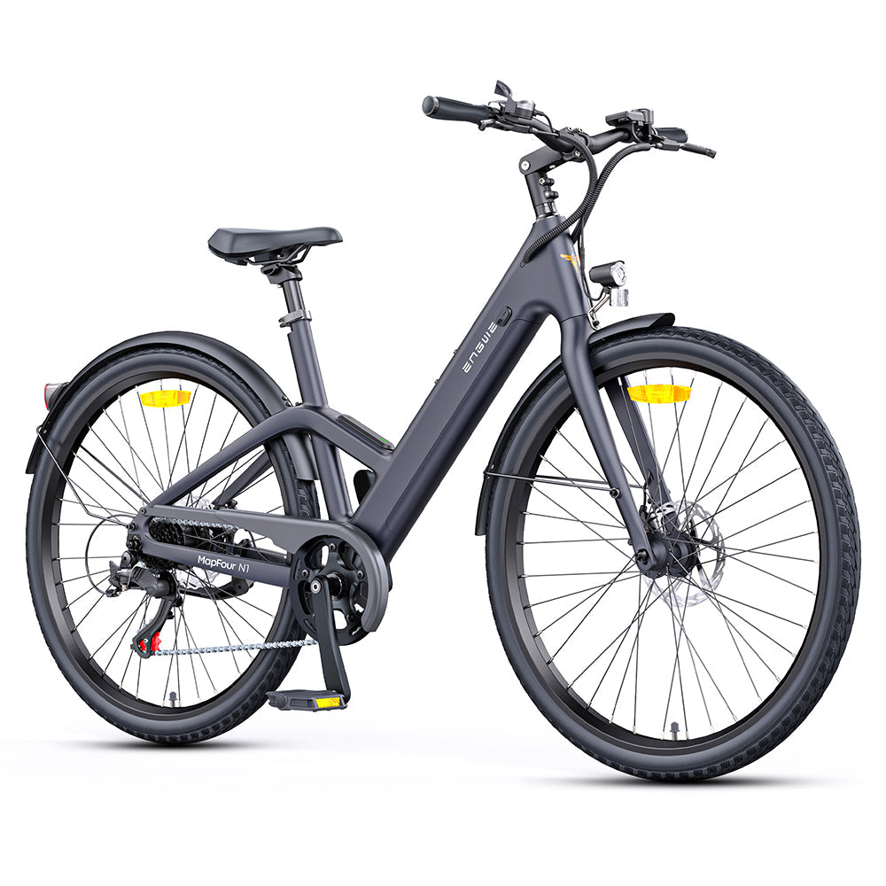 Engwe MapFour N1 Air Step-Through 250W Motor 25km/h 36V 10Ah Samsung Removable Lithium-Ion Battery 700x38C Spoke Tires Carbon Electric Bike