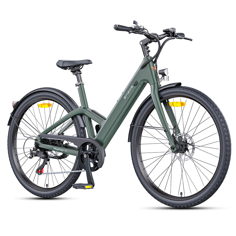 Engwe MapFour N1 Air Step-Through 250W Motor 25km/h 36V 10Ah Samsung Removable Lithium-Ion Battery 700x38C Spoke Tires Carbon Electric Bike