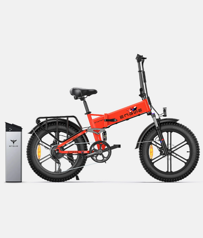 ENGWE Engine X 250W 20" Foldable Fat Tire Electric Bike E-Mountain Bike 48V 13Ah Battery 25KM/H