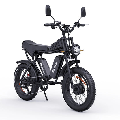 Ridstar Q20 Pro - 2000W Dual Motor E-Bike, 52V 40AH Battery, 20" Fat Tires, Dual Suspension
