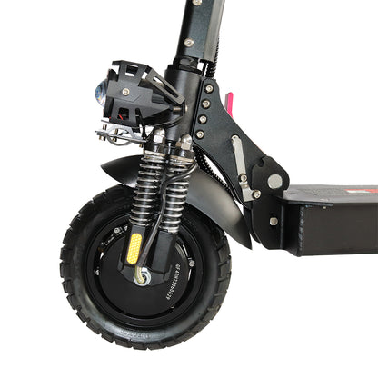Emanba V-X6 2400W Dual Motor 10" Off-Road Electric Scooter 60km/h 48V 21Ah Foldable Commuter with Front+Rear Suspension