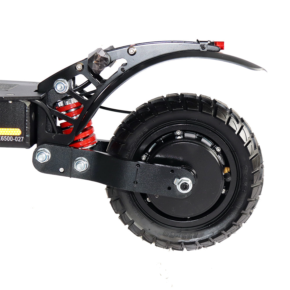 Emanba V-X6 2400W Dual Motor 10" Off-Road Electric Scooter 60km/h 48V 21Ah Foldable Commuter with Front+Rear Suspension