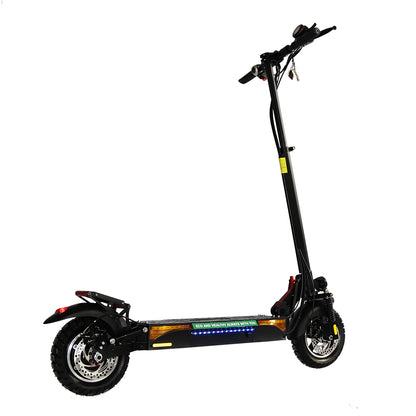 Emanba V-L12 800W 10" Off-Road Electric Scooter 45km/h 48V 13Ah Foldable Commuter with Front+Rear Suspension