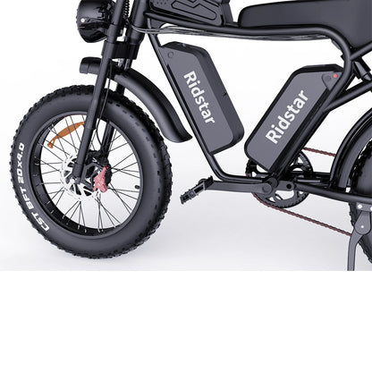 Ridstar Q20 Pro - 2000W Dual Motor E-Bike, 52V 40AH Battery, 20" Fat Tires, Dual Suspension