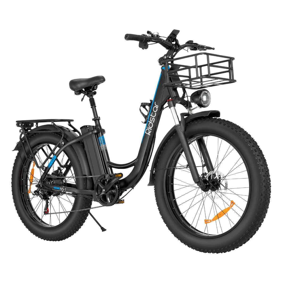 Ridstar MN26 1500W 26" Unfoldable Fat Tire Electric Mountain Bike 48V 20Ah Battery 36MPH