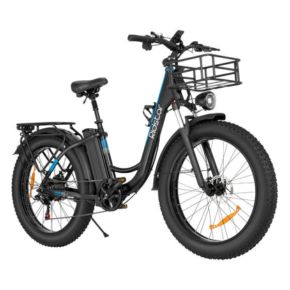 Ridstar MN26 1500W 26" Unfoldable Fat Tire Electric Mountain Bike 48V 20Ah Battery 36MPH