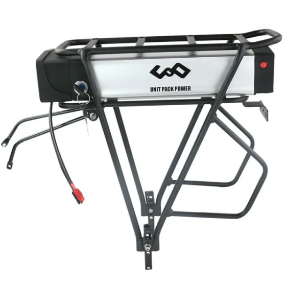 Rear Rack E-Bike Battery – 48V / 52V (20Ah-27Ah) – Standard Cells, 250W-2000W Compatibility