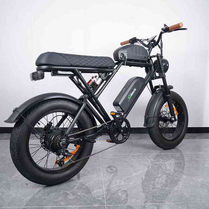 Saibaike Eflash 20” Fat Tire Electric Bike – 1000W Motor, 48V 27Ah Dual Battery, 45KMH, 170KM Range
