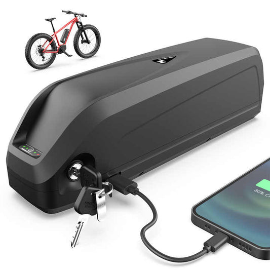 Hailong Down Tube E-Bike Battery – 36V / 48V / 52V (17.5Ah-24Ah) – Standard, LG & Samsung Cells