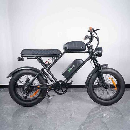 Saibaike Eflash 20” Fat Tire Electric Bike – 1000W Motor, 48V 27Ah Dual Battery, 45KMH, 170KM Range
