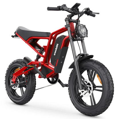 Hidoes B6 Electric Bike for Adults – 700W (1200W Peak), 6 Suspension System, High-Performance E-Bike