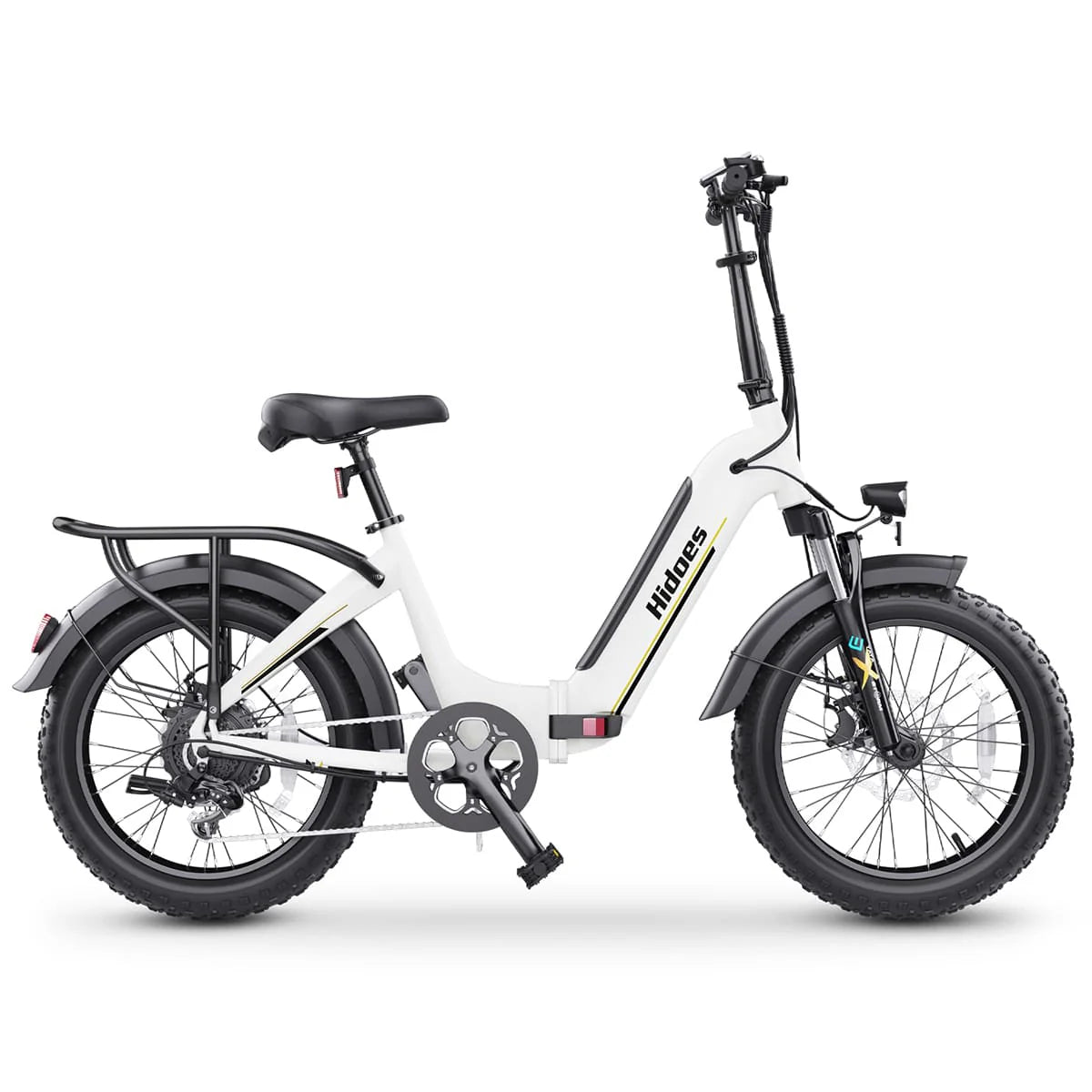 Hidoes BF1 Step-Through Folding Electric Bike – 750W Motor, 25MPH, 20” Tires, Long-Range Battery