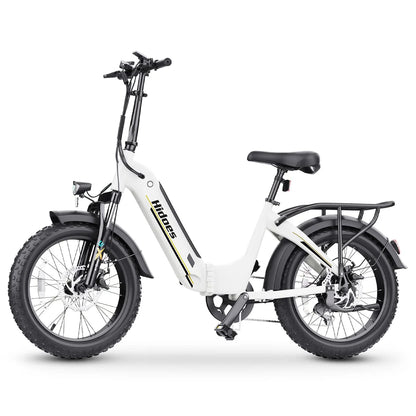 Hidoes BF1 Step-Through Folding Electric Bike – 750W Motor, 25MPH, 20” Tires, Long-Range Battery