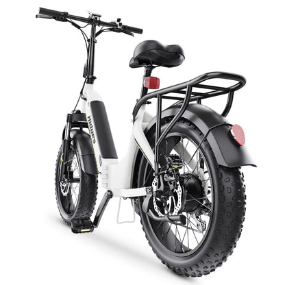 Hidoes BF1 Step-Through Folding Electric Bike – 750W Motor, 25MPH, 20” Tires, Long-Range Battery