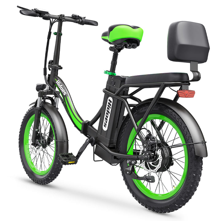 Hidoes C1 Folding Electric Bike – 750W Motor, 25MPH, 20” Fat Tires, Long-Range Battery