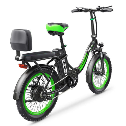 Hidoes C1 Folding Electric Bike – 750W Motor, 25MPH, 20” Fat Tires, Long-Range Battery