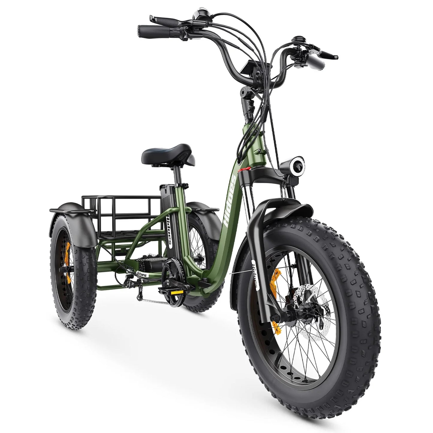 Hidoes ET1 Electric Tricycle – 750W Motor, 48V 20Ah Battery, 3-Wheel E-Trike with Cargo Space